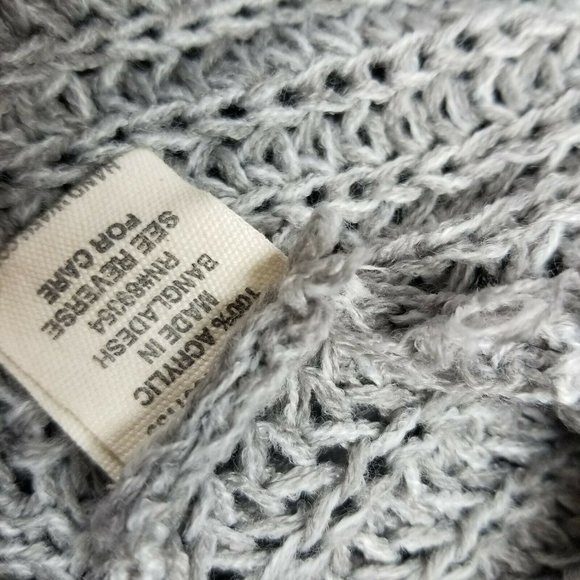 Ultra Flirt Gray Black Varsity Stripe Open Cardi - Picture 8 of 8